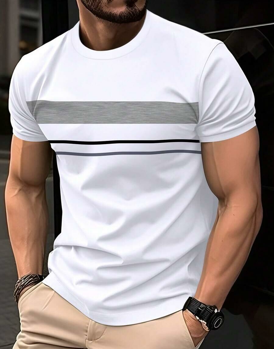 t-shirt wstawka kontrast