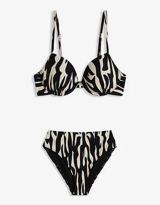 BIKINI DAMSKIE DWUCZĘŚCIOWE ZE WZOREM 70D