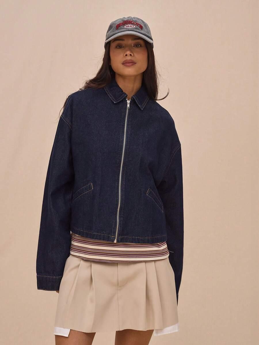 KURTKA JEANS ZAMEK