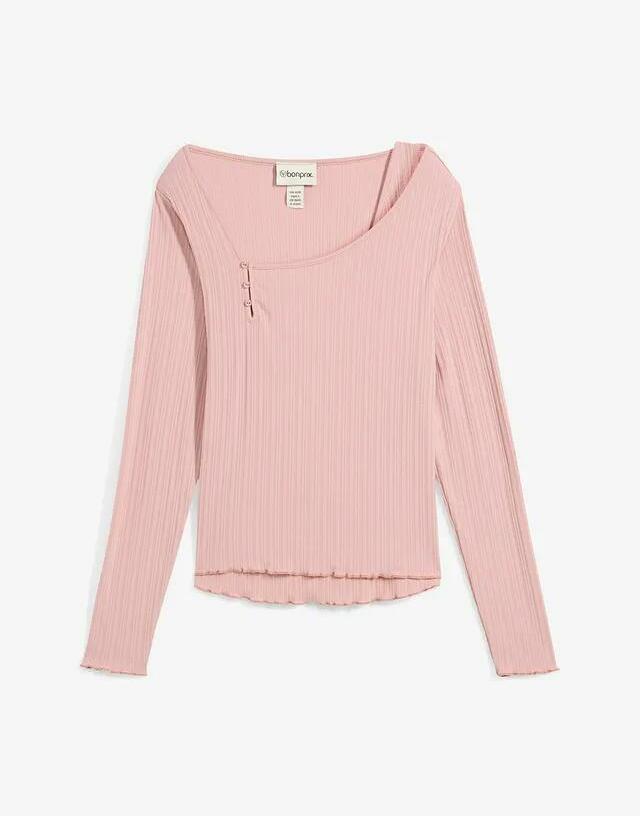 BLUZKA DAMSKA PLUS SIZE DŁUGI RĘKAW ASYMETRYCZNA