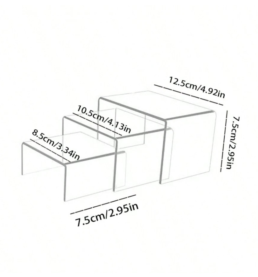 ekspozytor na kosmetyki 3-pack