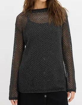 SWETER DAMSKI BAWEŁNIANY OKRĄGŁY DEKOLT 