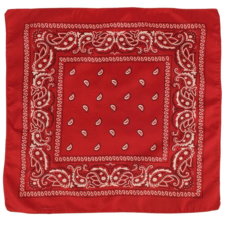 czerwona bandana wzór