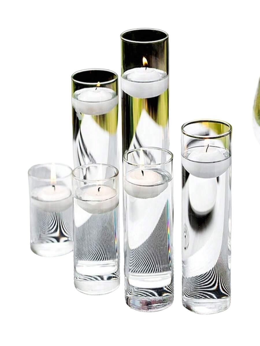 cylindryczny świecznik wazon 4-pack