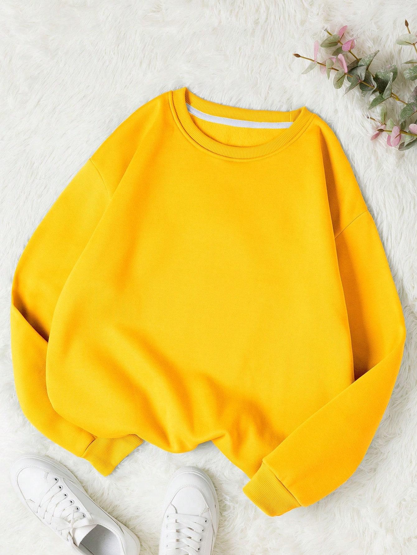 ŻÓŁTA BLUZA bez kaptura