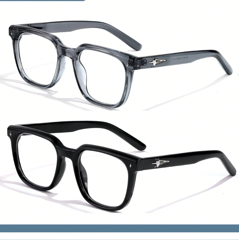 CZARNE OKULARY ZERÓWKI 2-pack