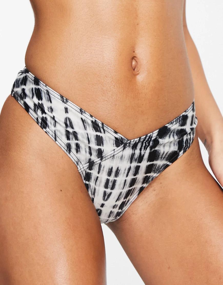 DÓŁ OD BIKINI PRINT wcięcie