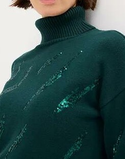 SWETER DAMSKI Z CEKINAMI