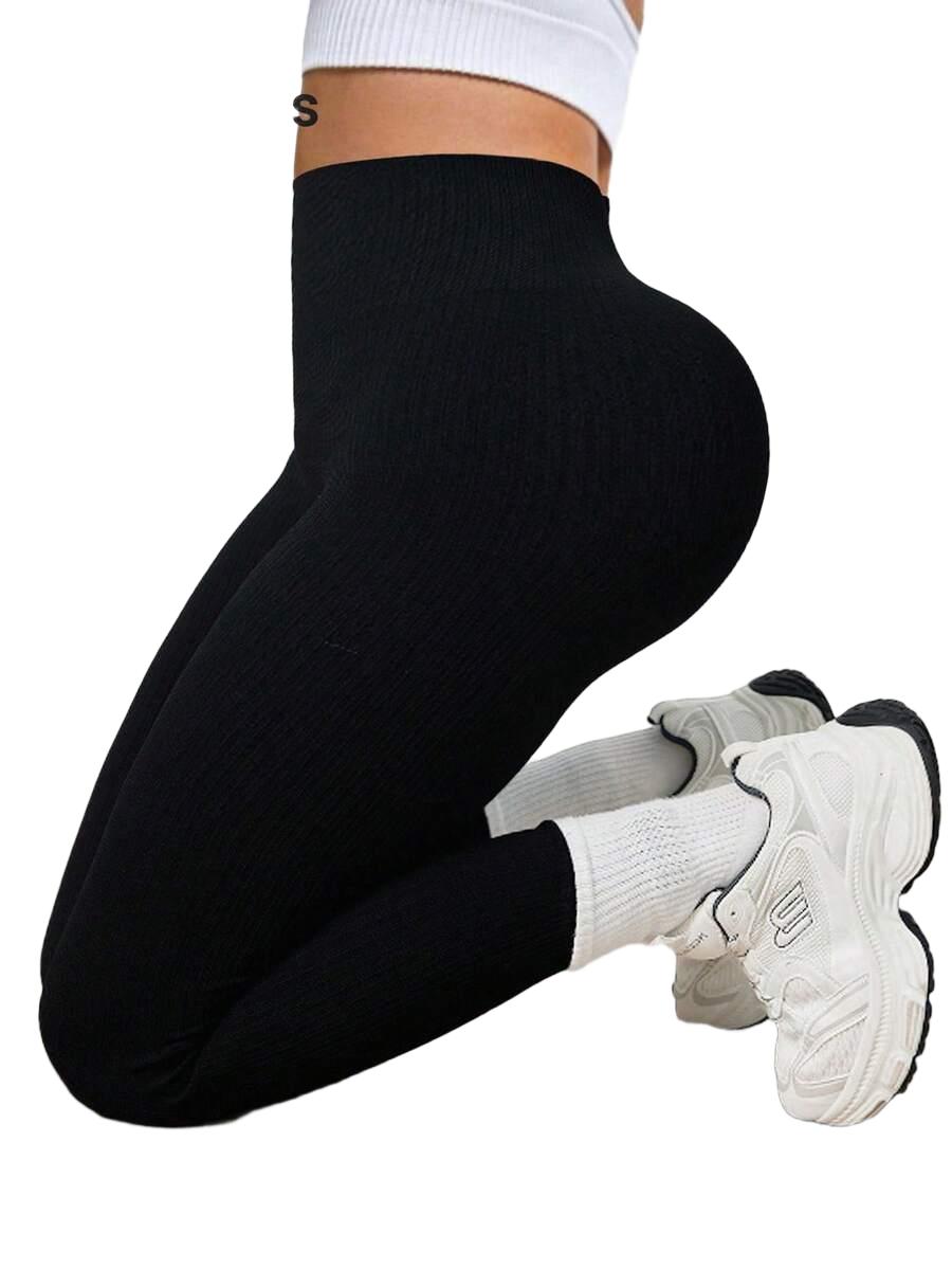sportowe legginsy prążki 