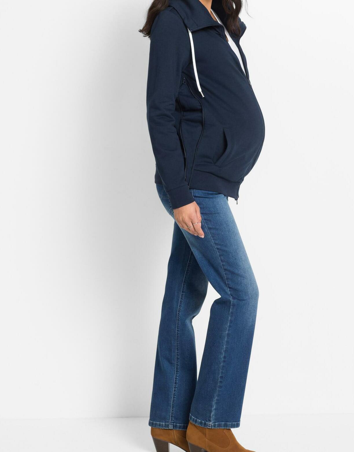 BLUZA ROZPINANA CIĄŻOWA Z WSTAWKĄ NIEMOWLĘCA