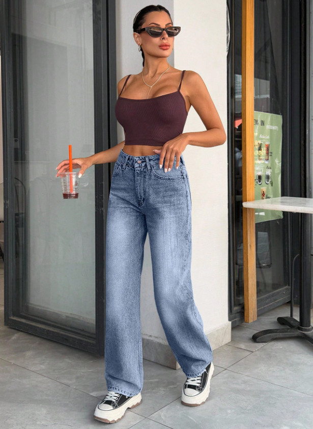 NIEBIESKIE SPODNIE JEANS