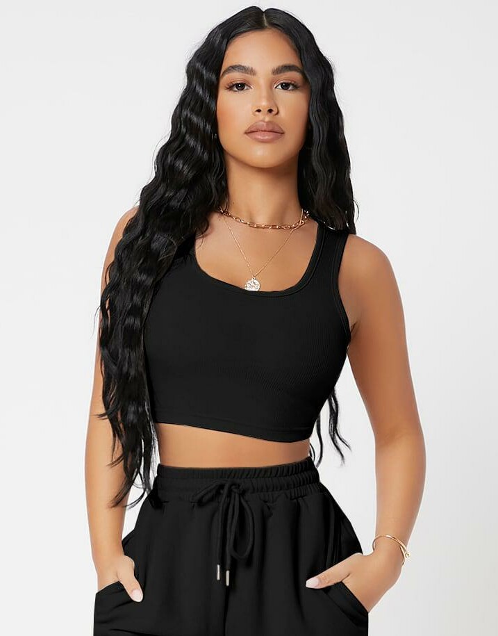 CZARNY TOP BASIC 