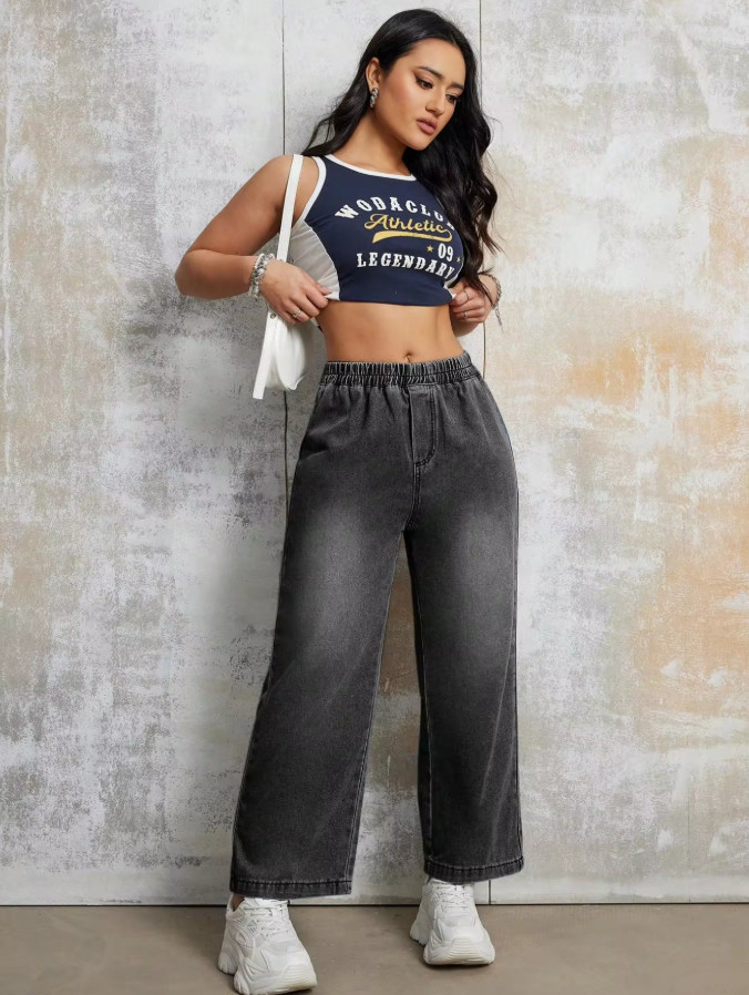 proste spodnie jeans