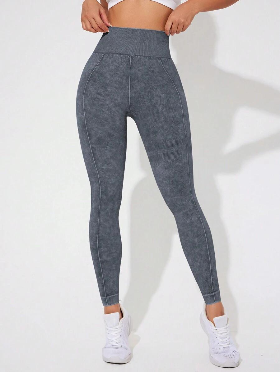 szare legginsy wysoki stan