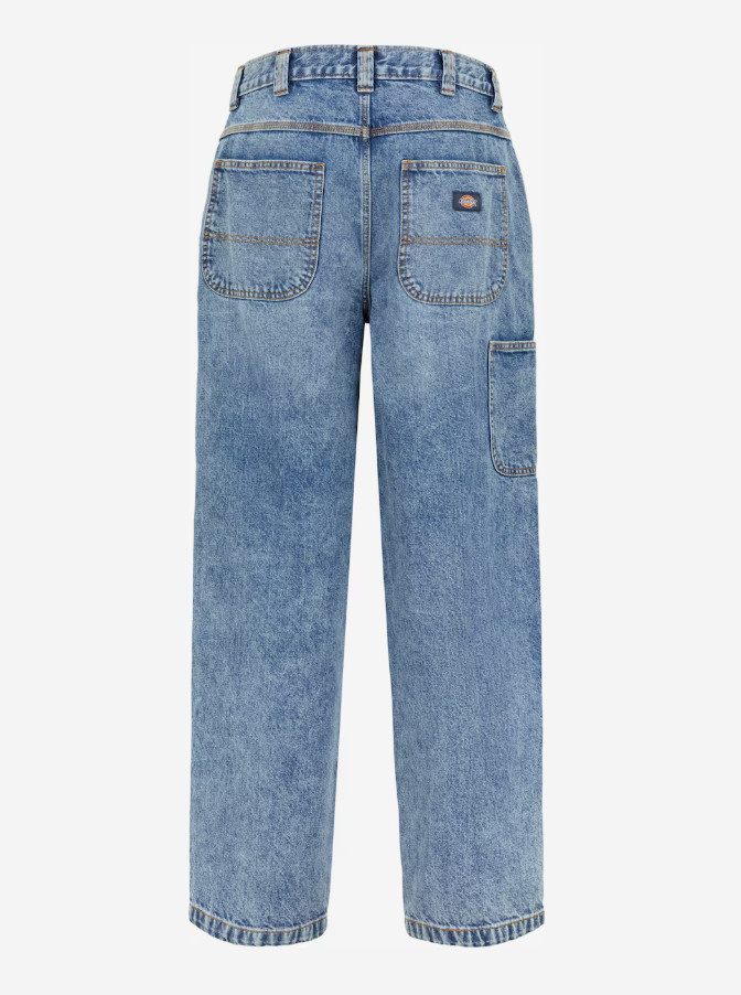 NIEBIESKIE SPODNIE BAGGY JEANS