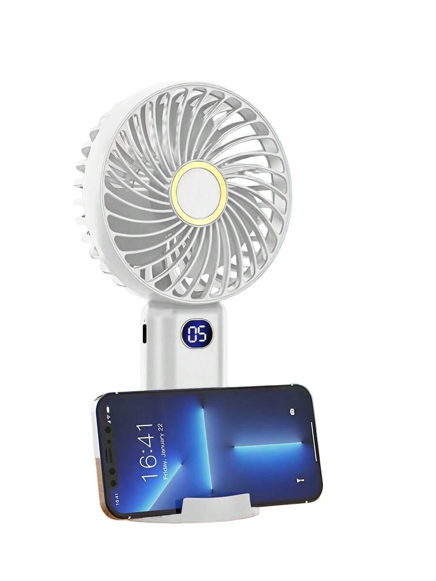 Biały mini wentylator USB
