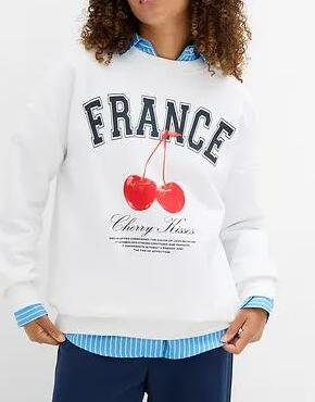 BLUZA OVERSIZE Z BAWEŁNY 