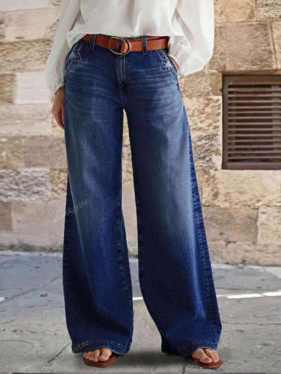 NIEBIESKIE SPODNIE JEANS