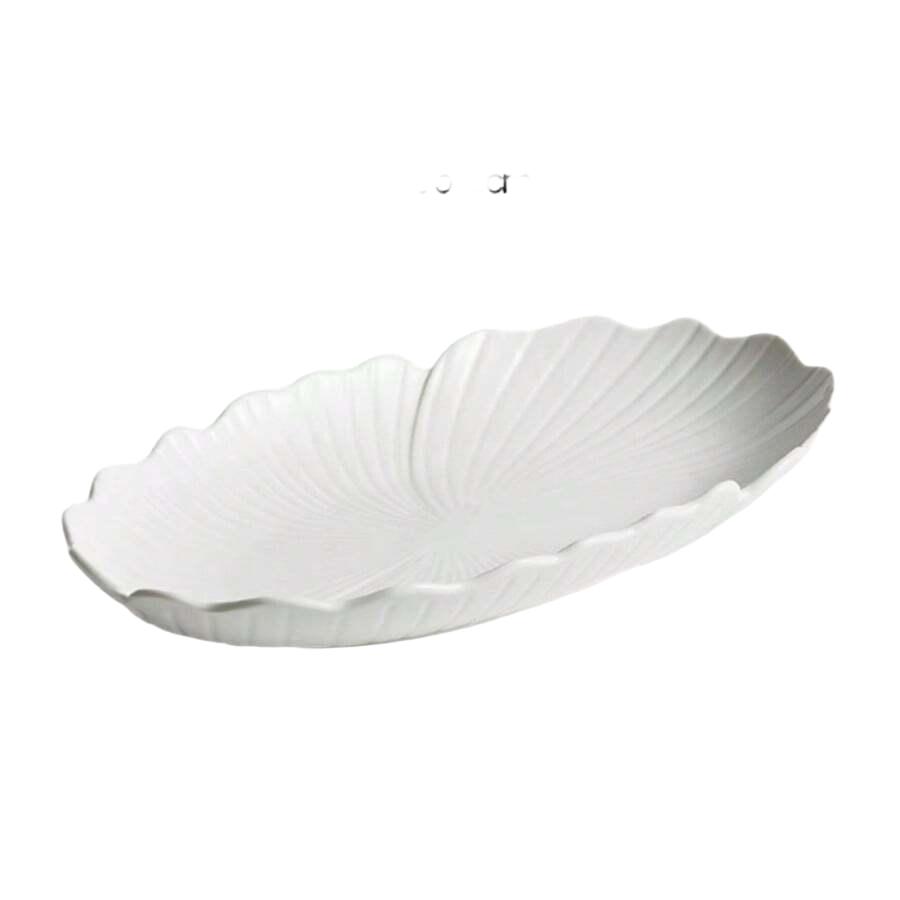 ceramiczny biały talerz podstawka