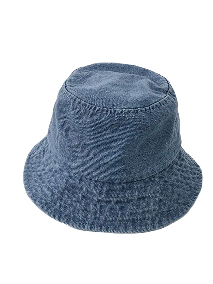 niebieska czapka bucket