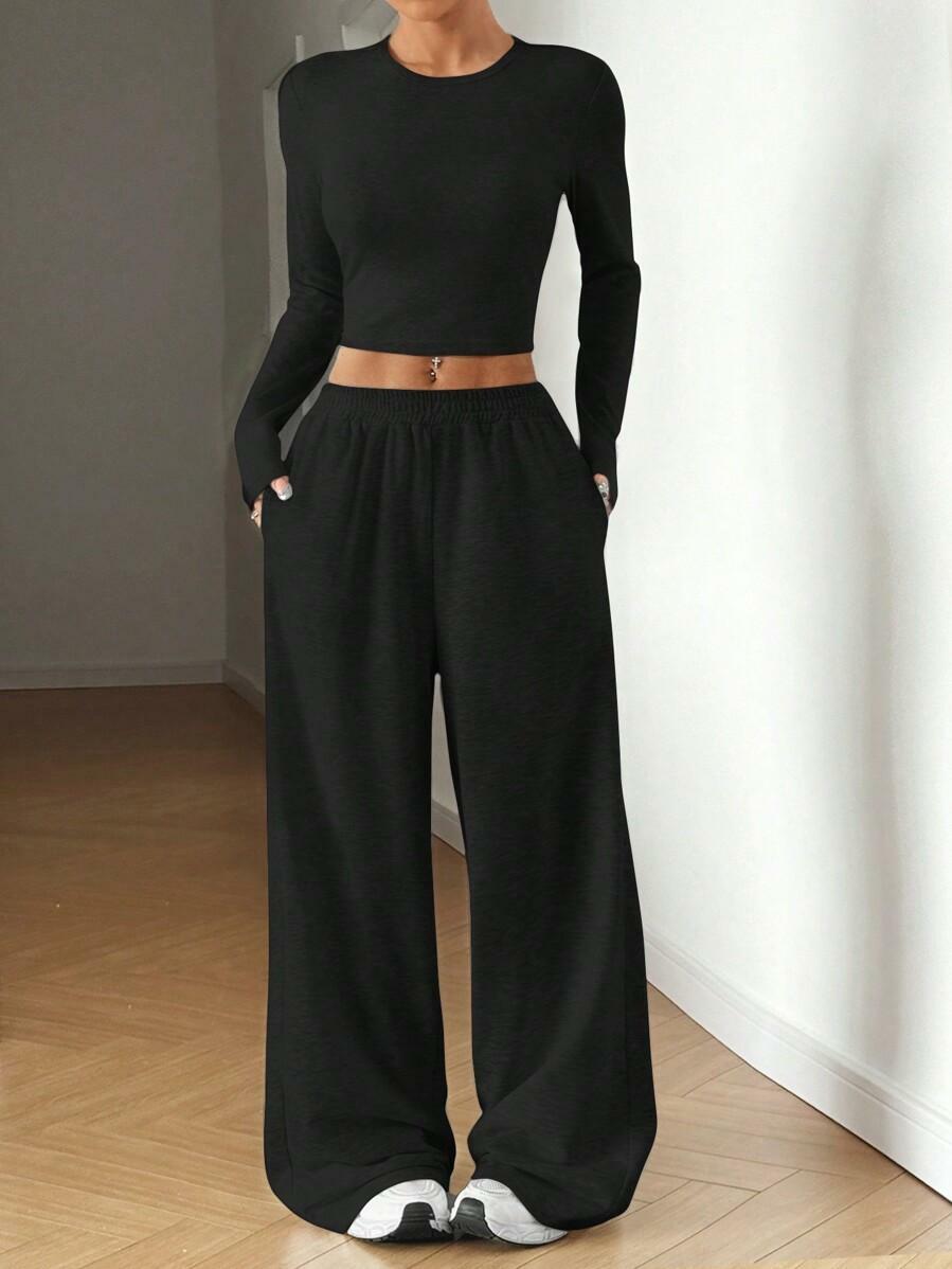 BLUZKA SPODNIE KOMPLET CASUAL