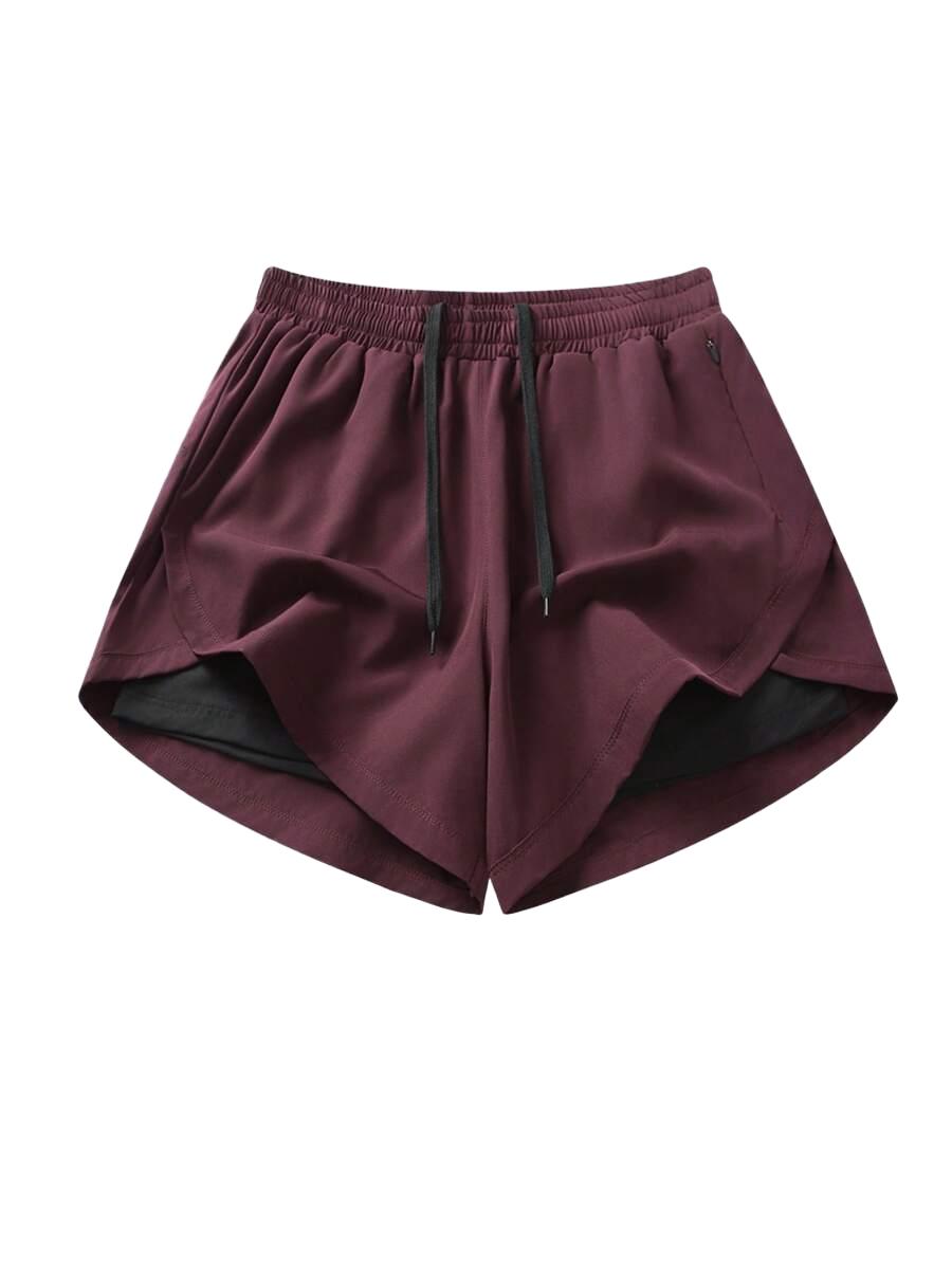 bordowe spodenki casual