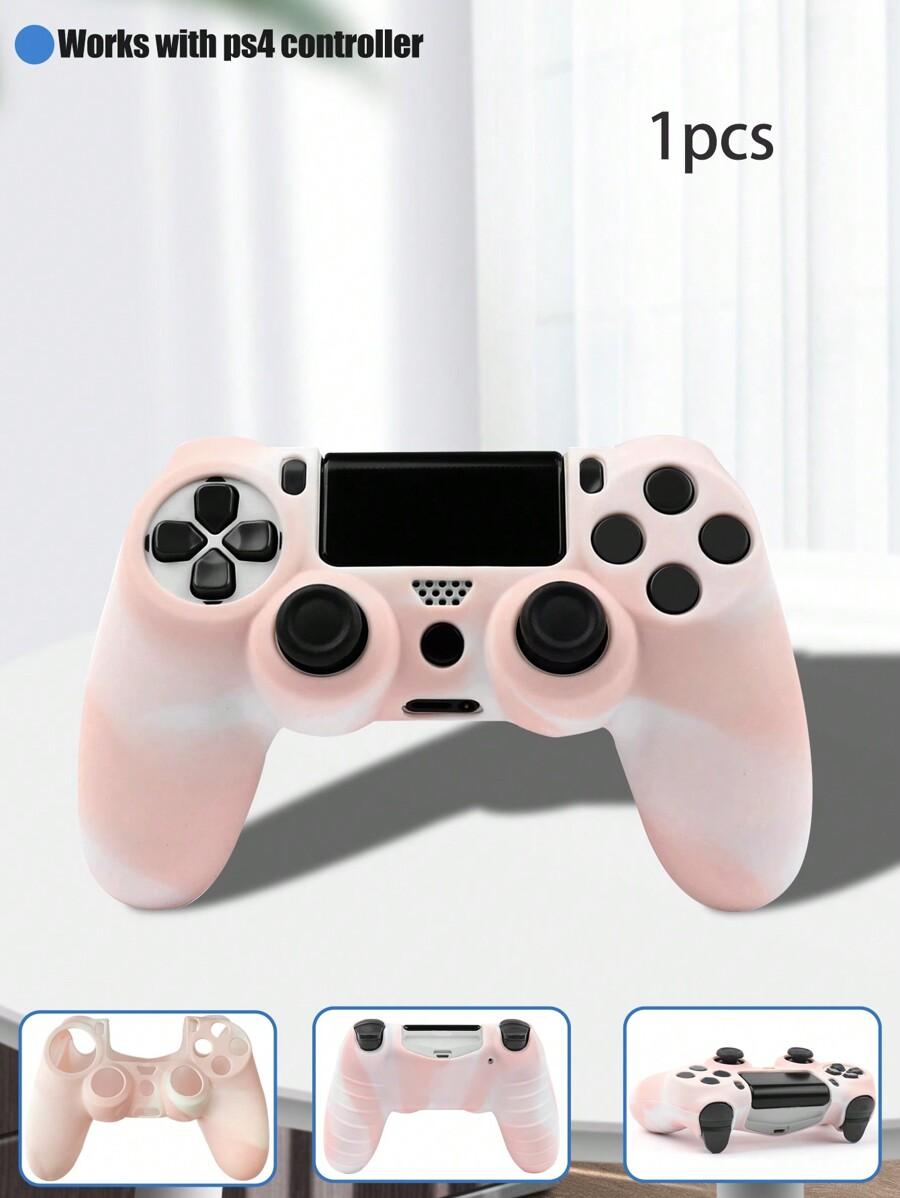 różowe silikonowe etui na pada ps4