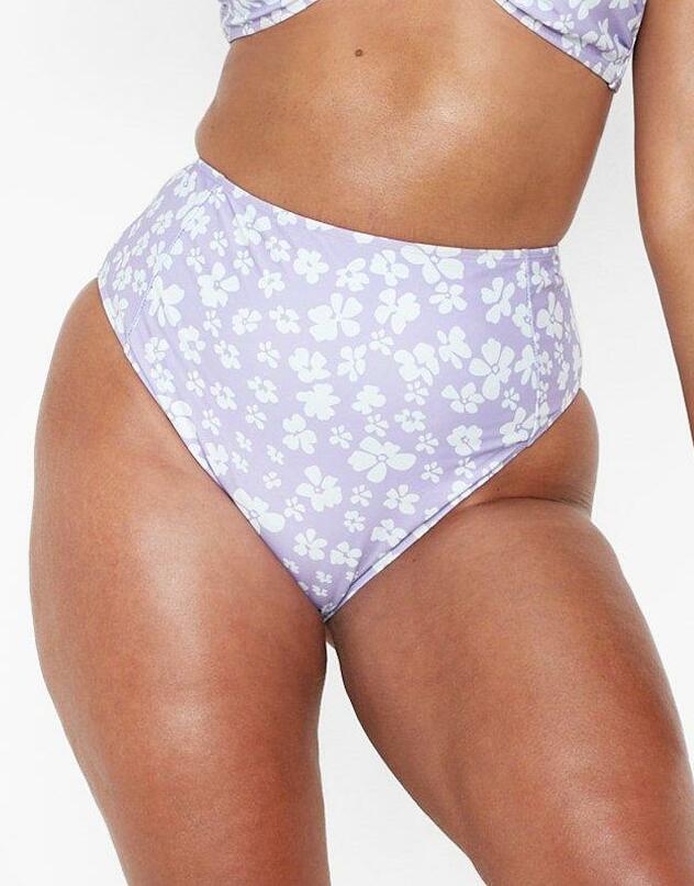 dół od bikini wzór kwiaty 