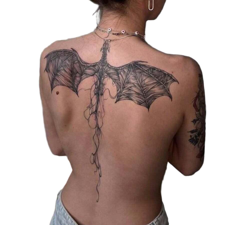 zmywalny tatuaż smok