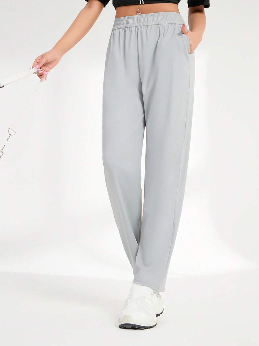 szare spodnie casual