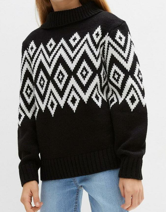 DZIEWCZĘCY SWETER W NORWESKI WZÓR