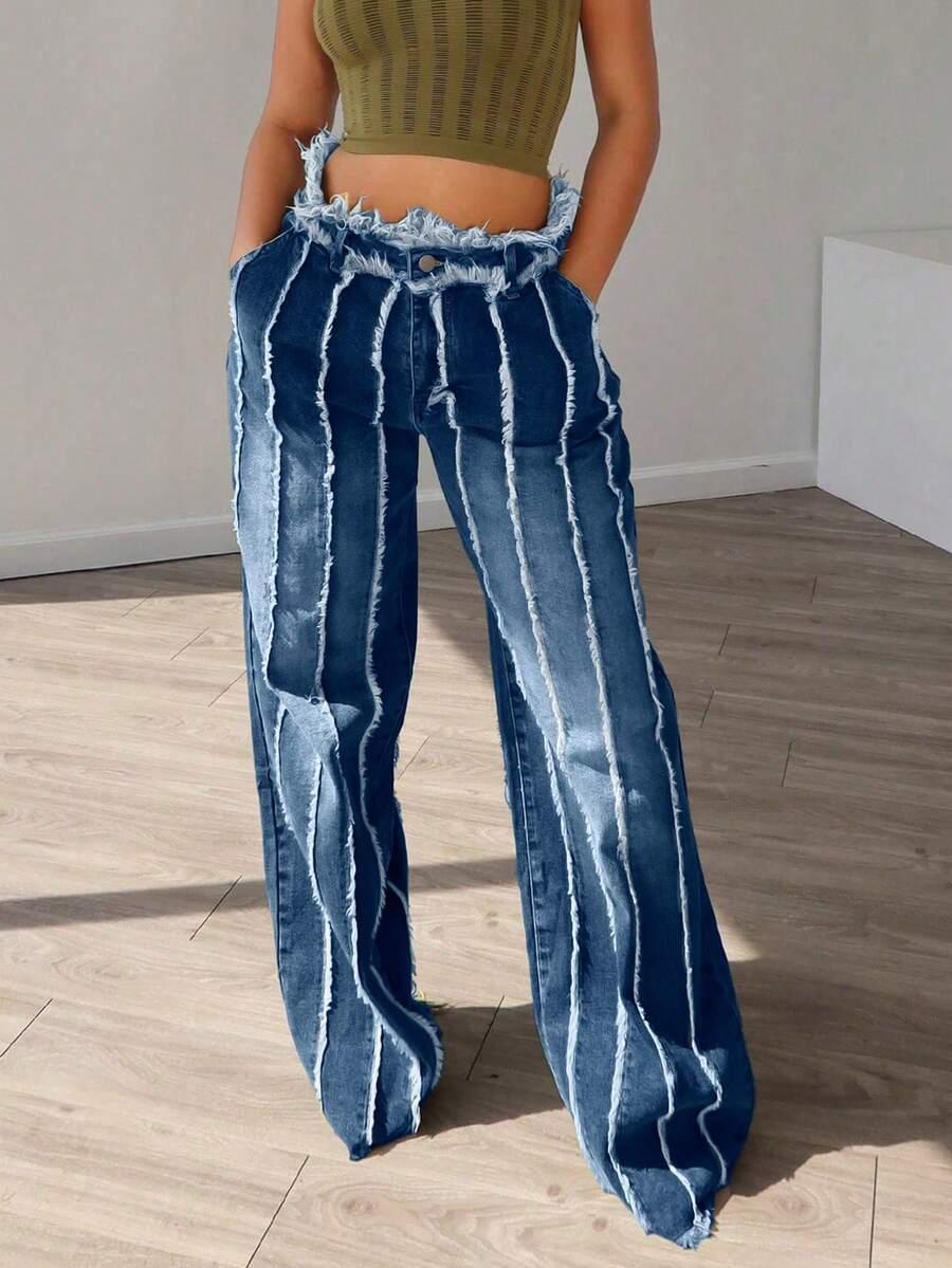 SPODNIE JEANS WYSOKI STAN