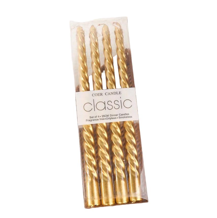 złota świeca 4-pack