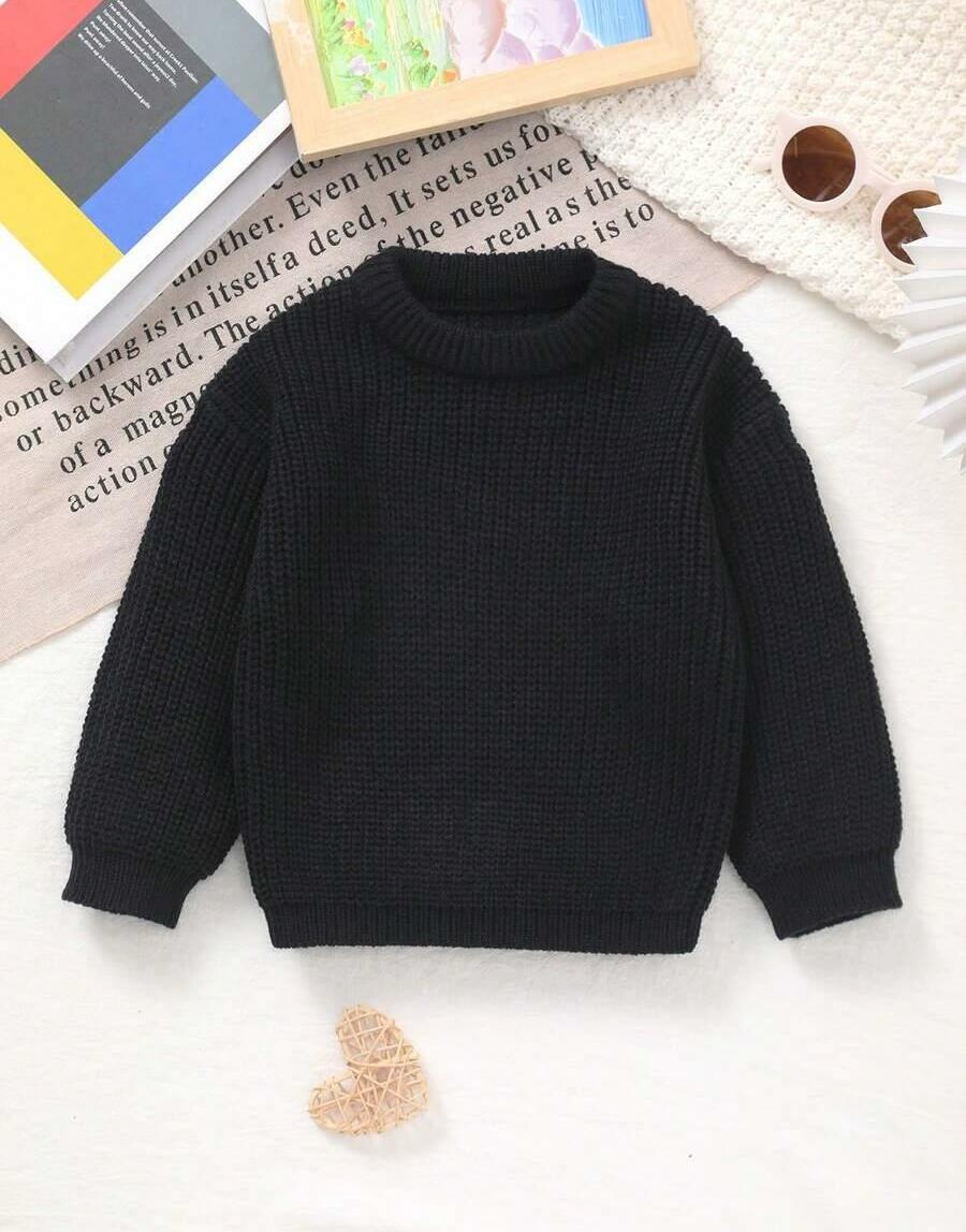 klasyczny czarny sweter