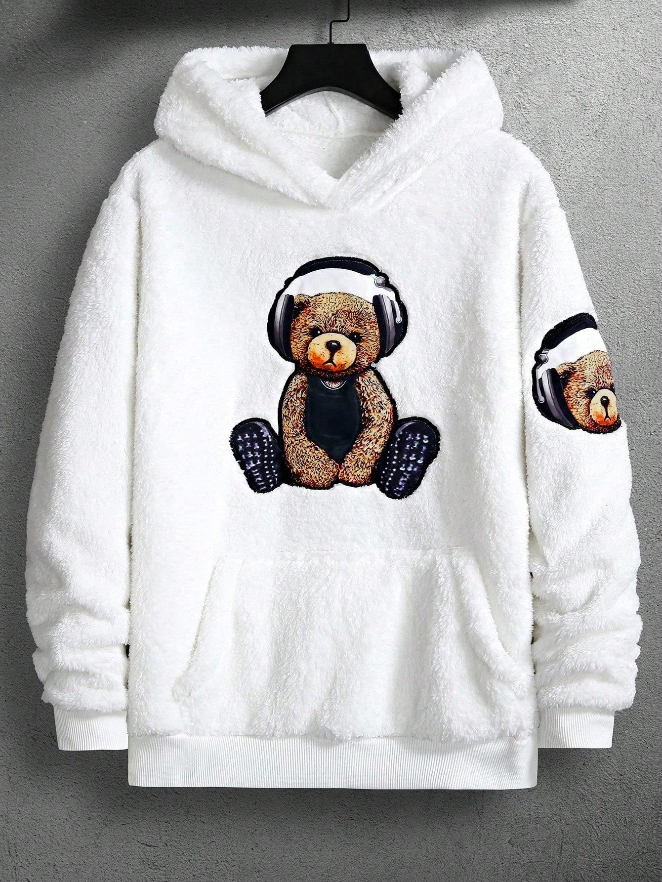KREMOWA BLUZA KAPTUR
