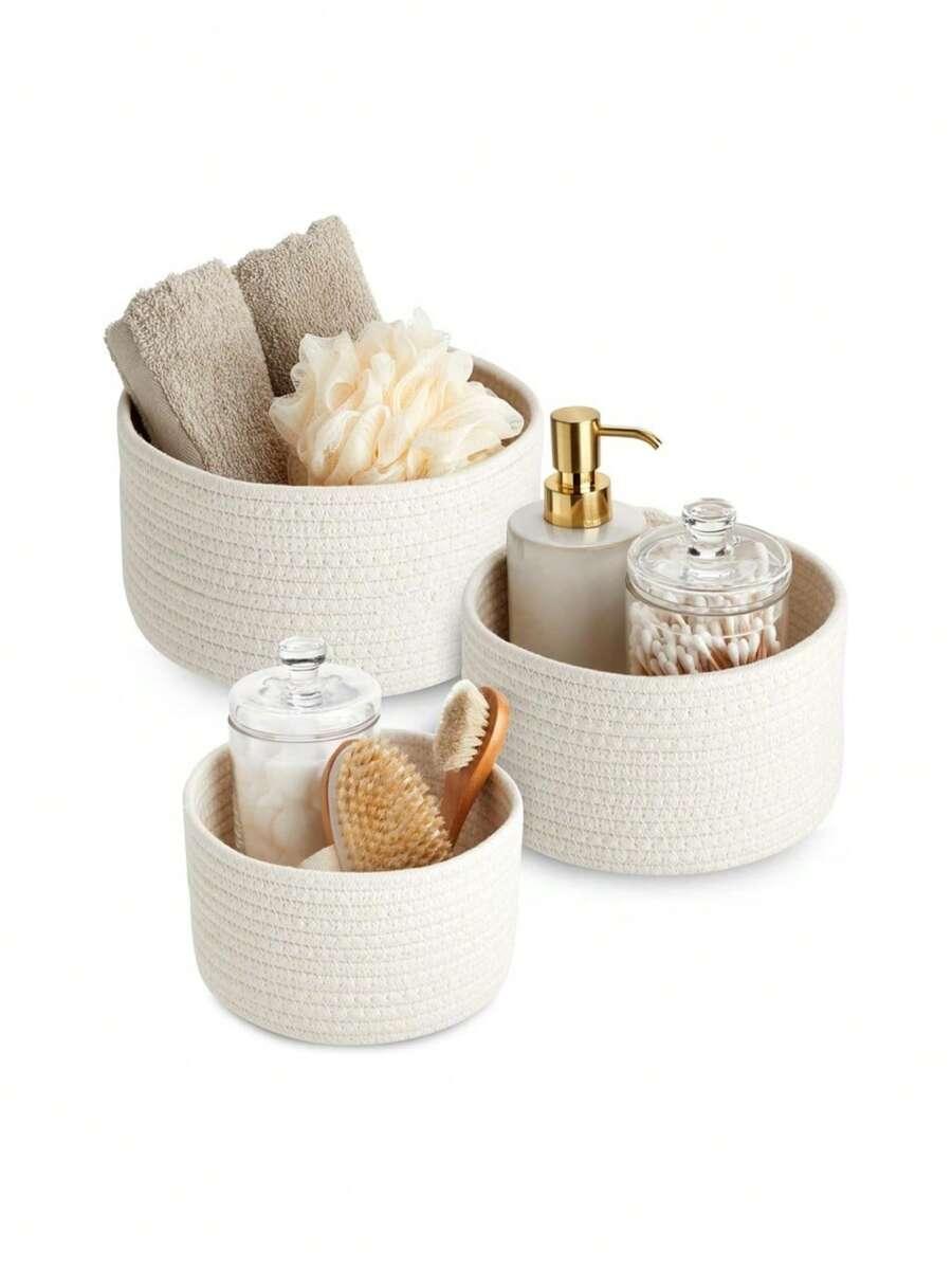 BIAŁE OKRĄGŁE PUDEŁKO 3-pack