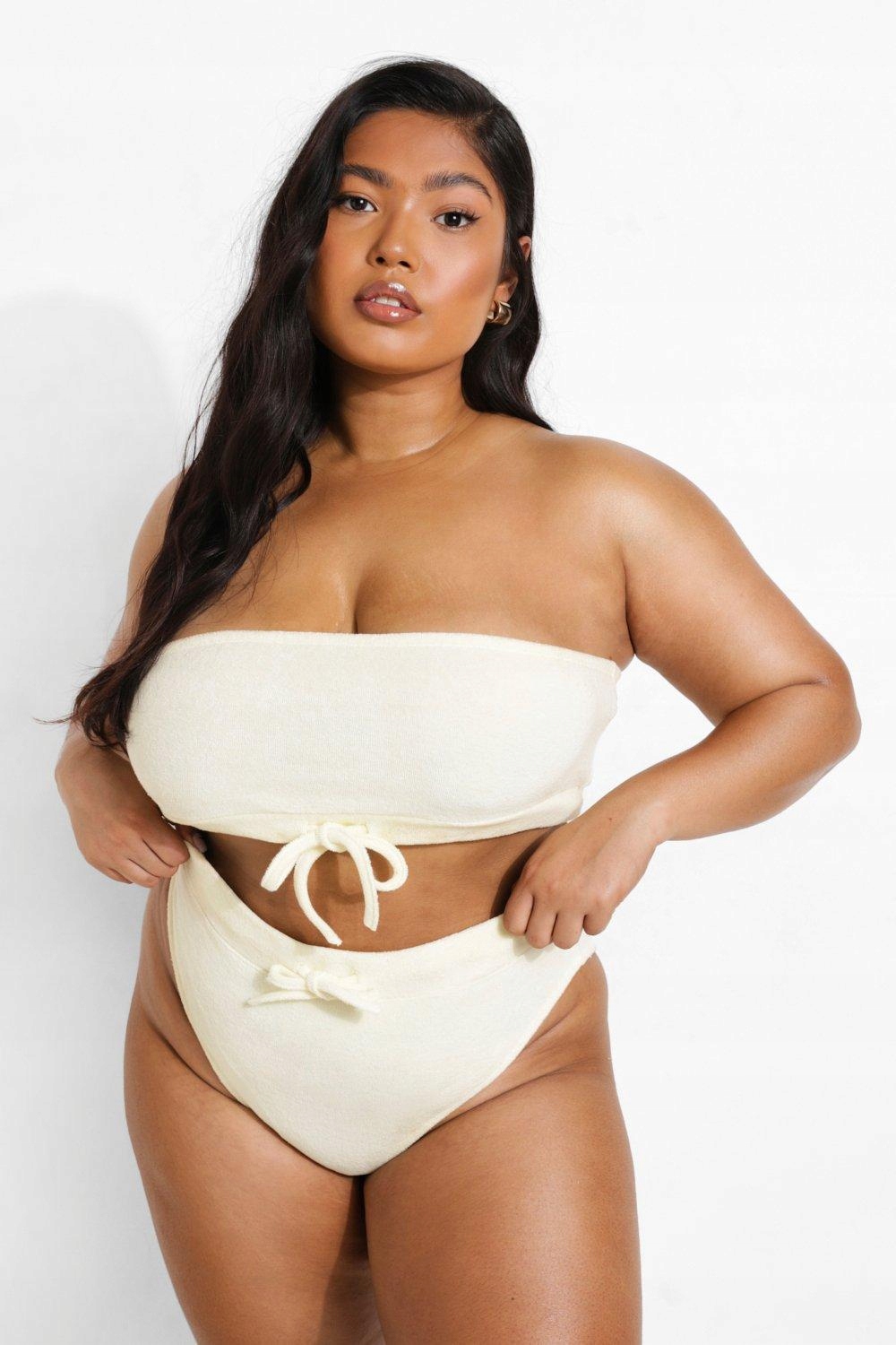 żółty dół od bikini 