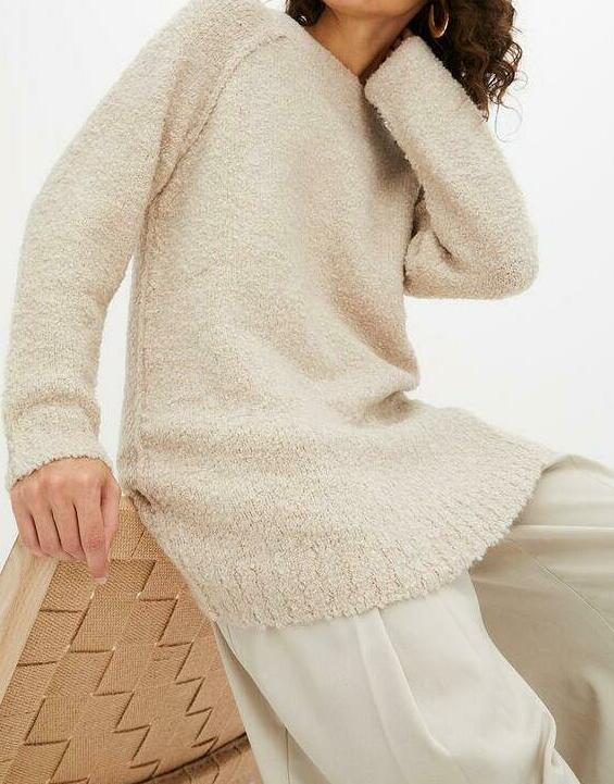 SWETER Z DZIANINY BARANKA