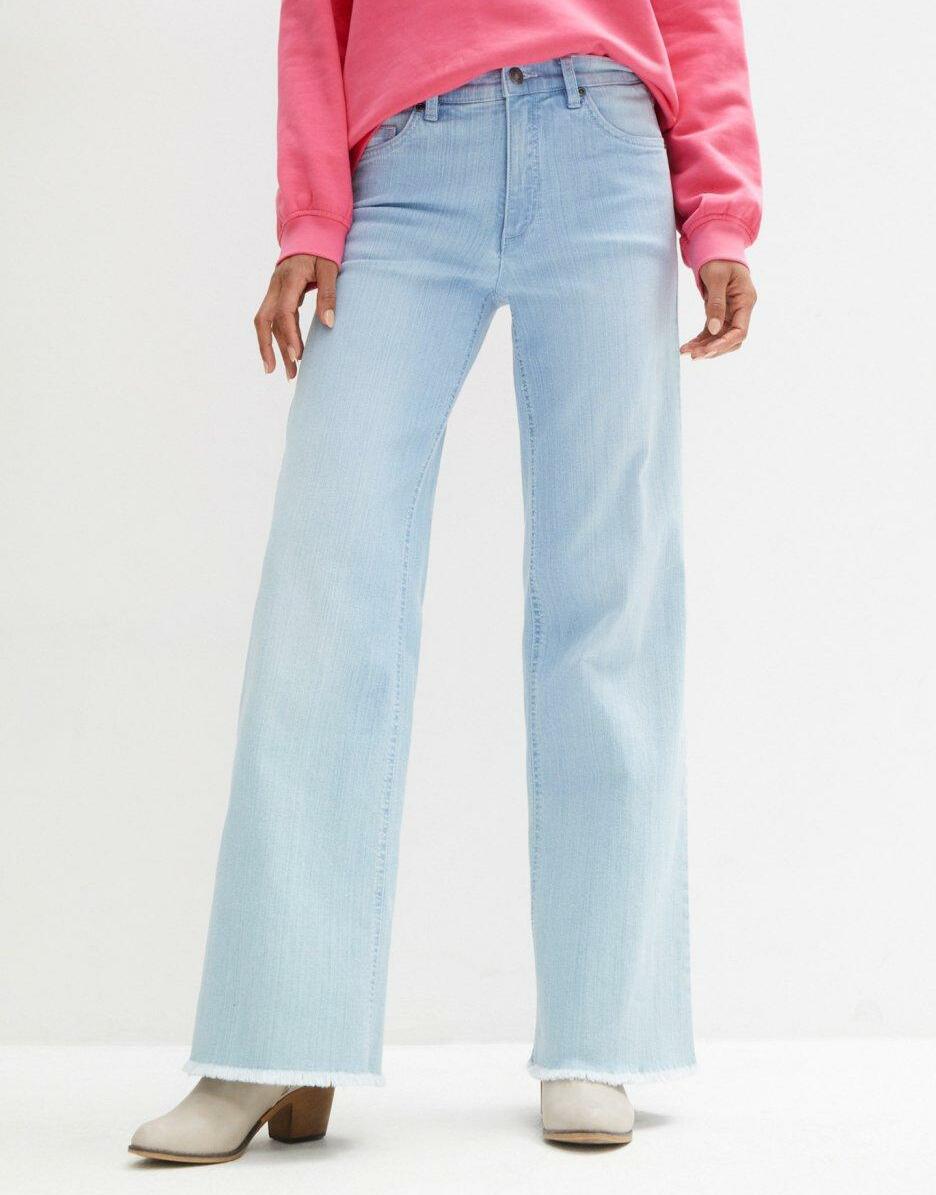 PROSTE SPODNIE JEANS WYSOKI STAN