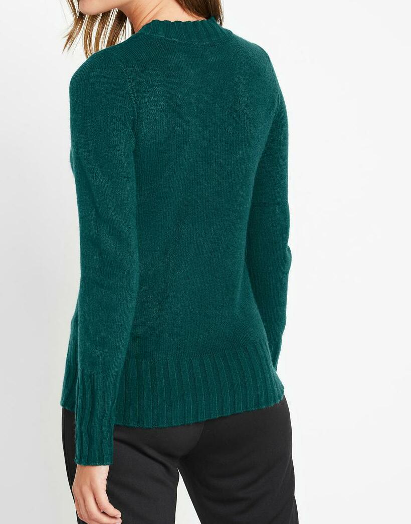 SWETER Z DEKOLTEM V