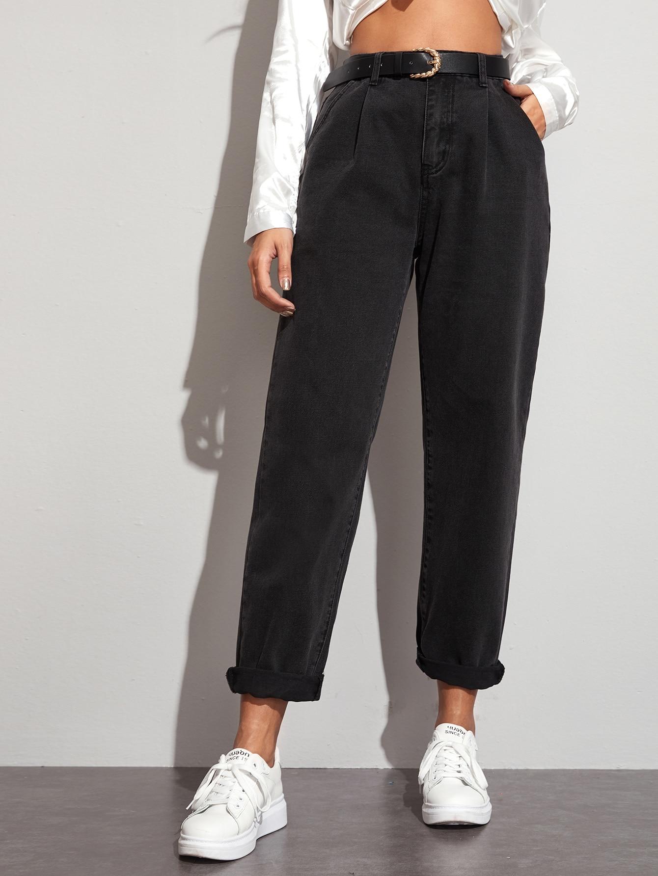 SPODNIE MOM JEANS