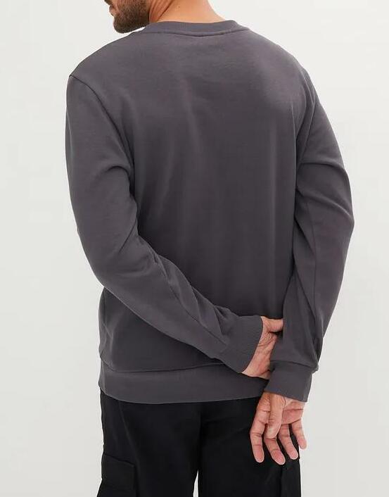 BLUZA MĘSKA PLUS SIZE BAWEŁNIANA Z OKRĄGŁYM DEKOLTEM