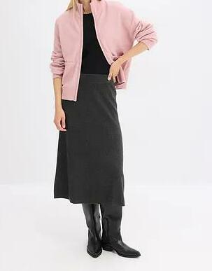 SWETER DAMSKI PLUS SIZE Z DEKOLTEM STÓJKA 