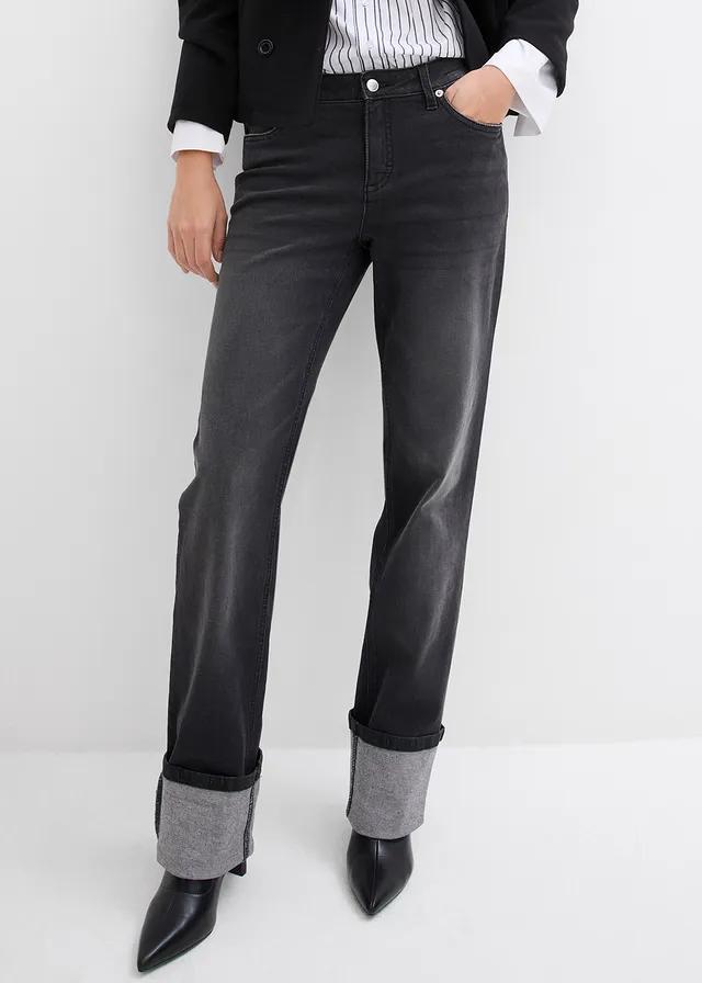 CZARNE SPODNIE JEANS