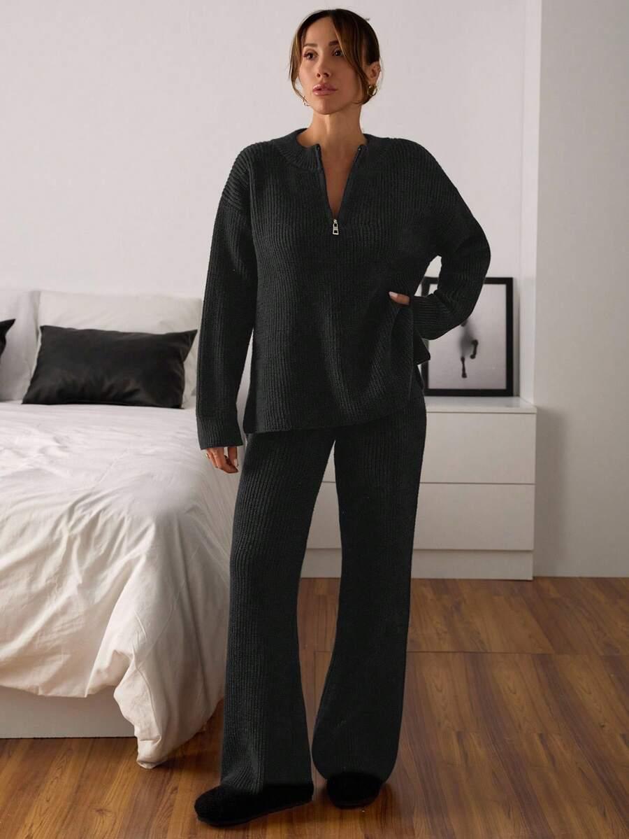 SWETER SPODNIE KOMPLET