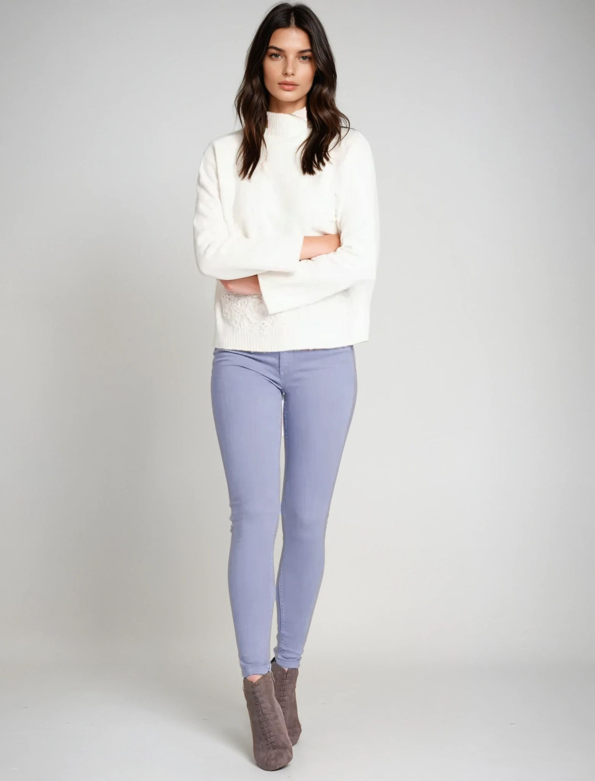 SPODNIE WYSOKI STAN T57-9434K-YE