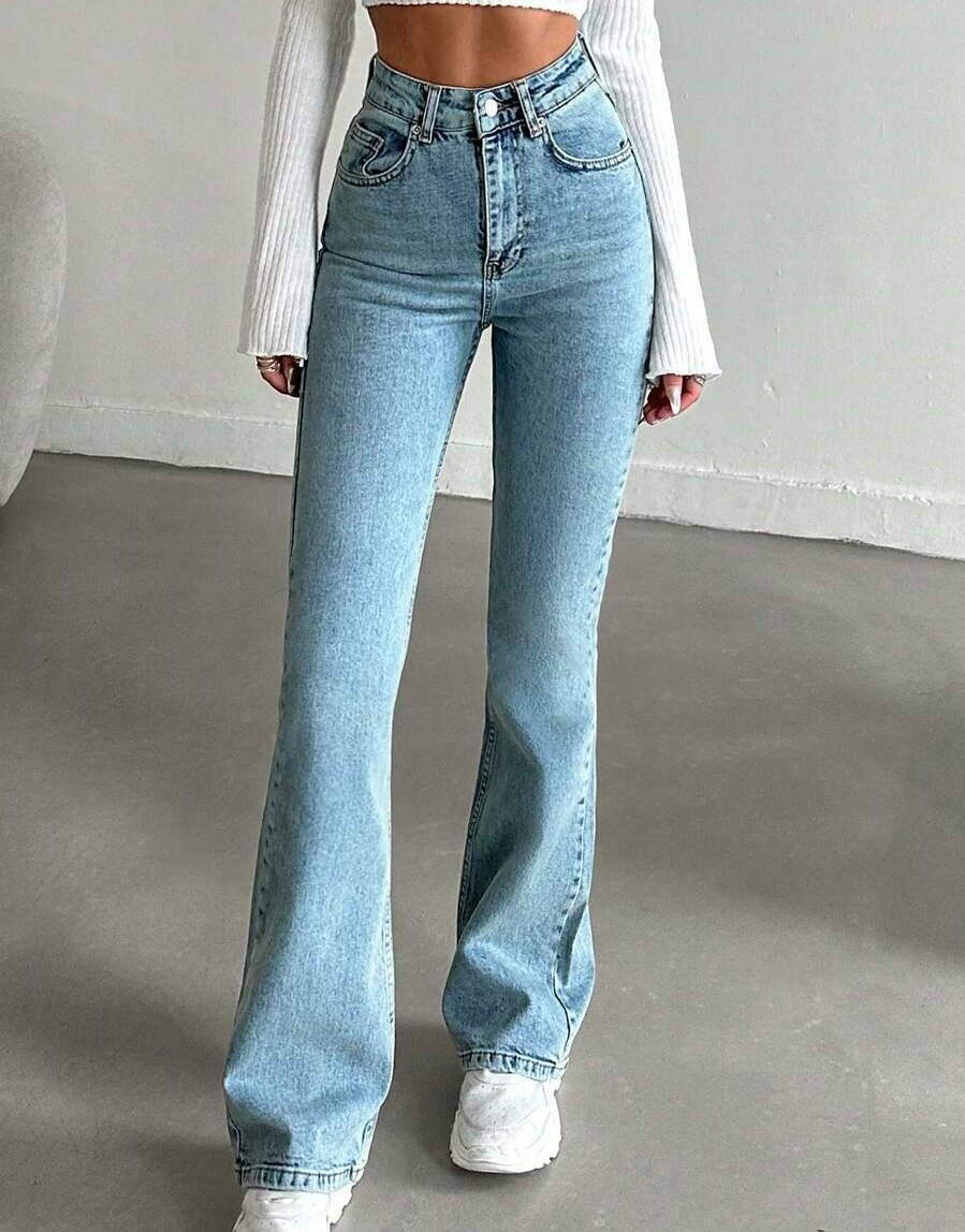 NIEBIESKIE SPODNIE JEANS