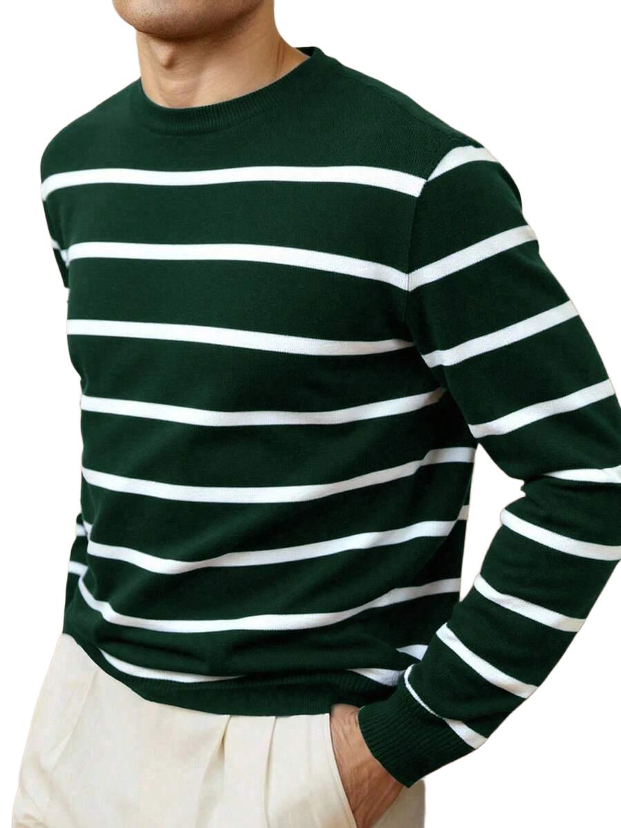 SWETER MĘSKI W PASKI