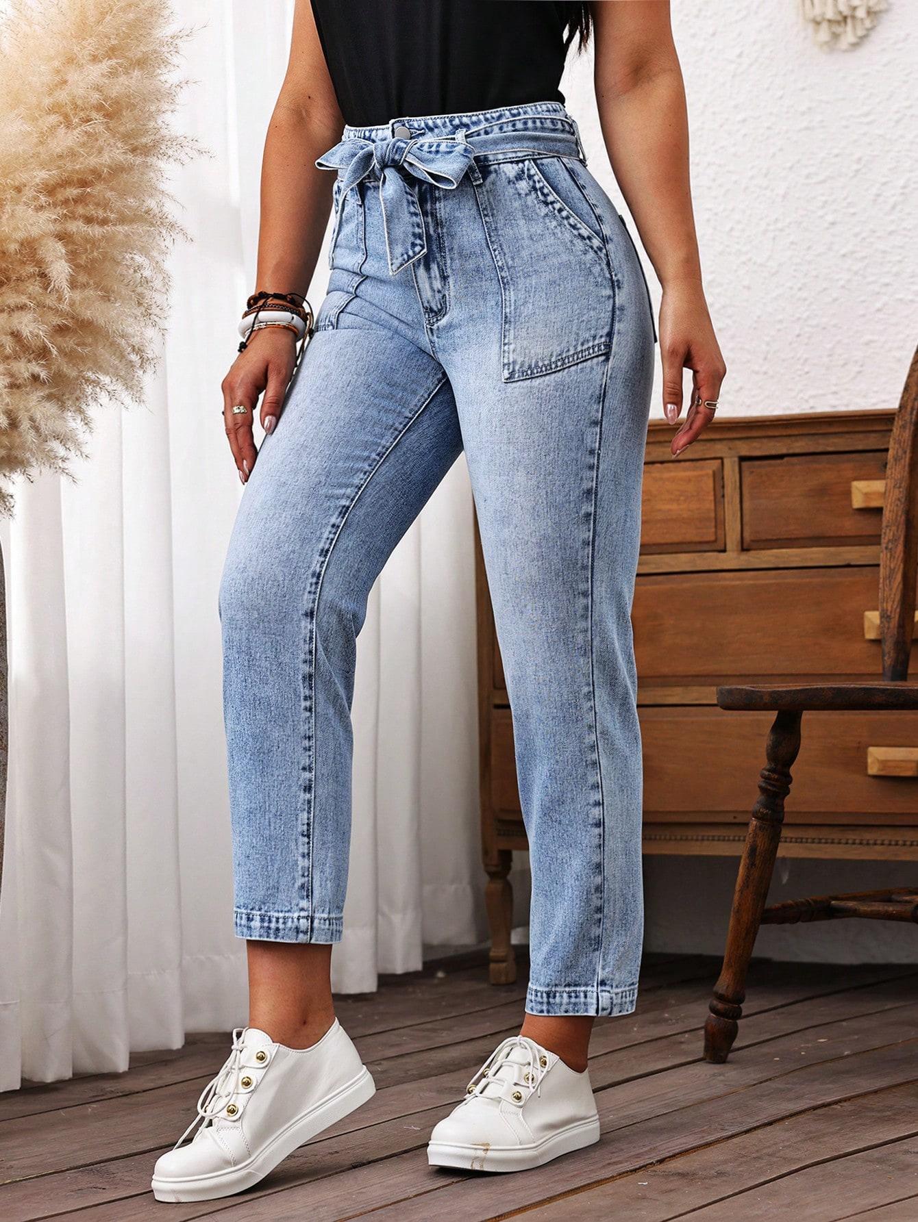 NIEBIESKIE SPODNIE JEANS 