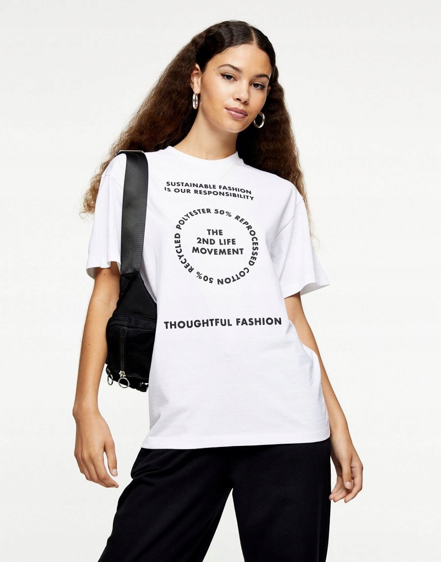 BIAŁY T-SHIRT PRINT 